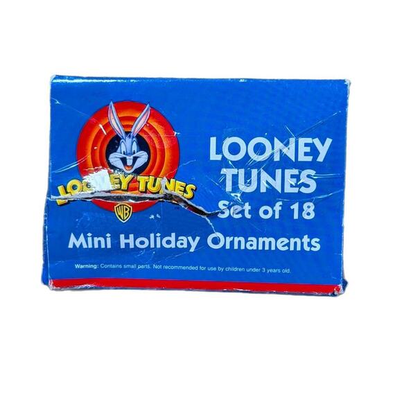 Vintage Looney Tunes 1998 Mini Holiday Ornaments Set - Picture 1 of 4